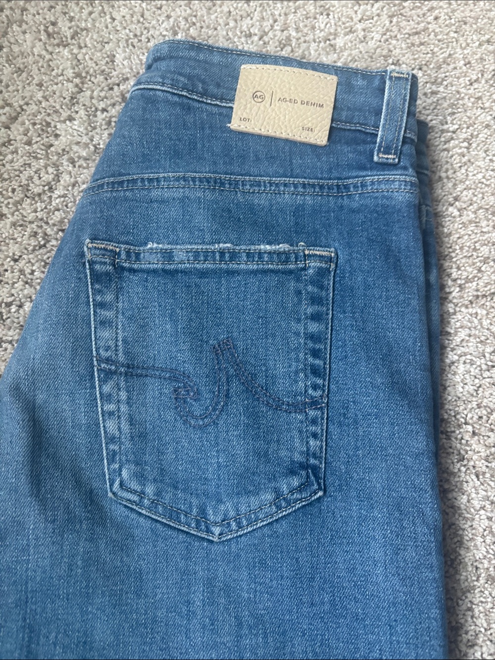 NWOT AG kora 16 years postcard High-Rise Wide-Leg Blue Women’s Jeans - Picture 12 of 16